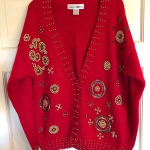Red Christmas sweater size L